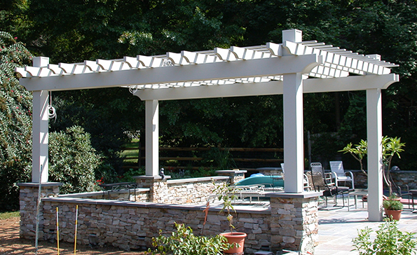 Poolside pergola 17 ft. x 24 ft.